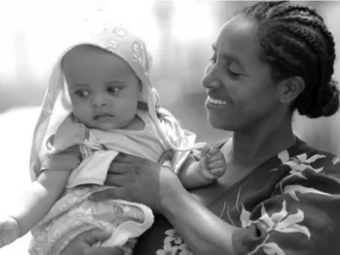 An Ethiopian mother and her child