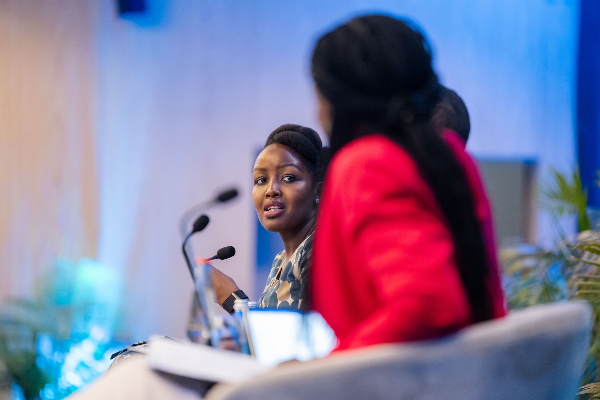 Minister Paula Ingabire at the Rwanda Leadership Exchange in January 2025